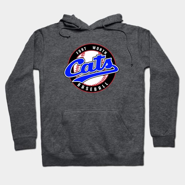 Retro Fort Worth Cats Baseball Hoodie by LocalZonly